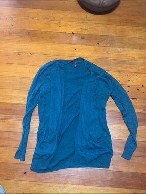 GAP Teal Open-Front Cardigan